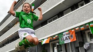 <p>Eight-year-old Leá O'Neill, whose cousin is Republic of Ireland player Abbie Larkin, will be watching as we make our Fifa Women's World Cup debut against Australia. Picture: David Fitzgerald/Sportsfile</p>