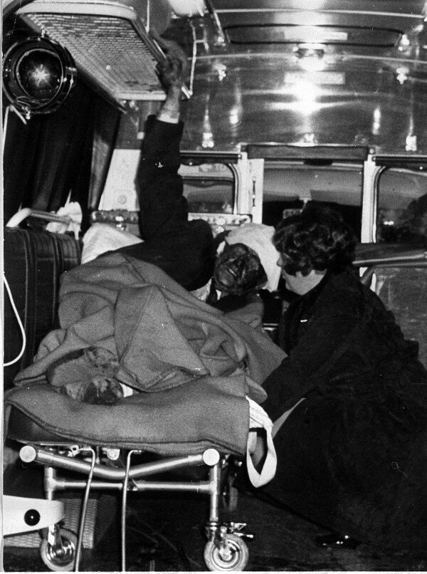 A victim of the Birmingham bombing in 1974. Some 21 people were killed when bombs exploded in two Birmingham pubs. Picture: PA