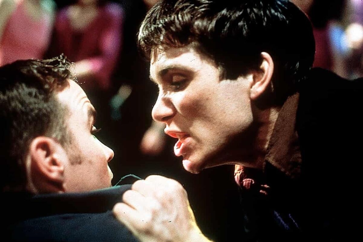 Cillian Murphy in Disco Pigs - reprising his first theatre role. Cillian Murphy in Disco Pigs - reprising his first theatre role.