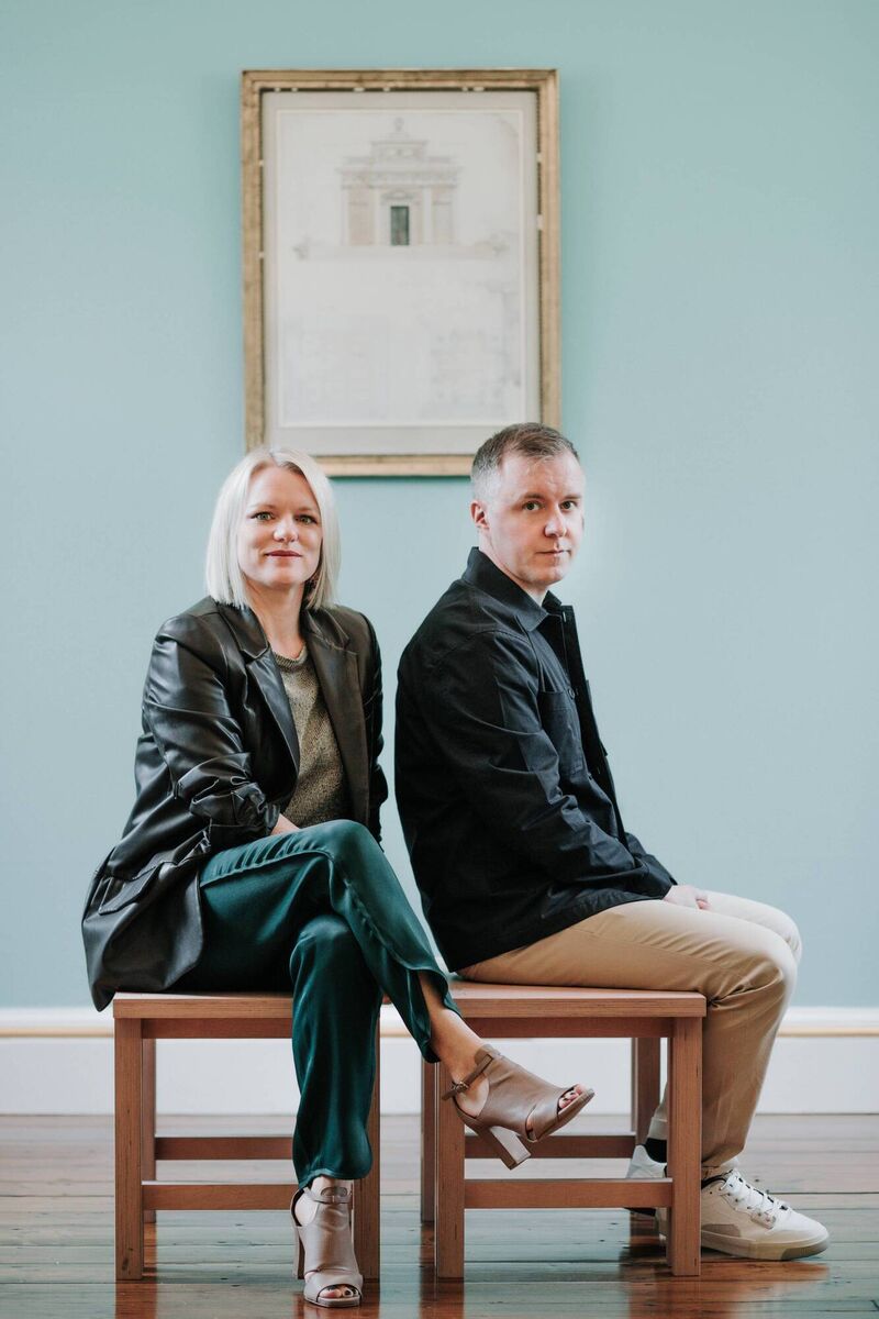 Colm Bairéad and Cleona Ní Chrualaoi, writer/director and producer of An Cailín Ciúin. Pic: Nina Val Photography