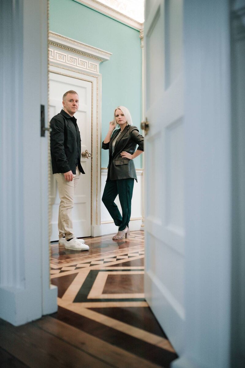 Colm Bairéad and Cleona Ní Chrualaoi, writer/director and producer of An Cailín Ciúin. Pic: Nina Val Photography