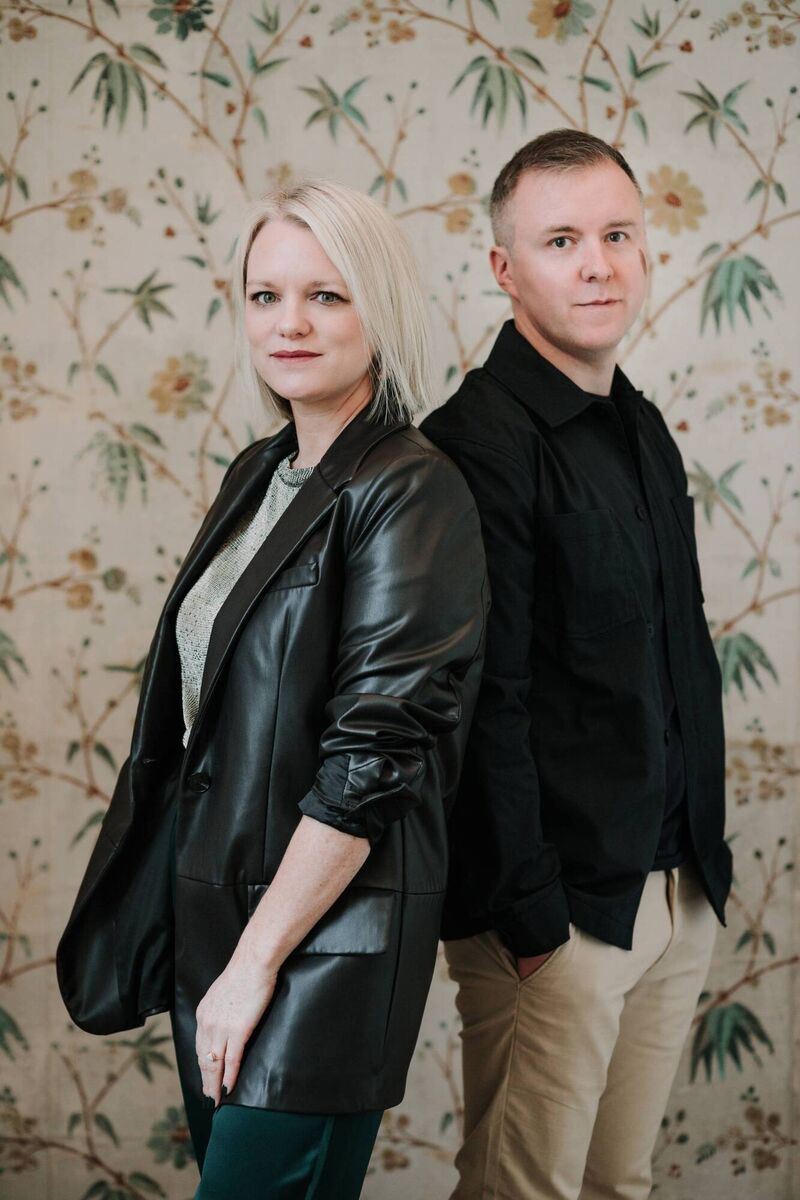 Colm Bairéad and Cleona Ní Chrualaoi, writer/director and producer of An Cailín Ciúin. Pic: Nina Val Photography