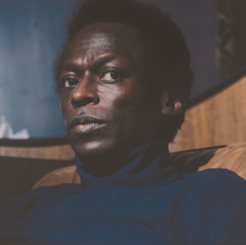 Miles Davis, 1969, by Lee Friedlander; courtesy of the Fraenkel Gallery in San Francisco and Luhring Augustine, New York from the Bank of America Collection.