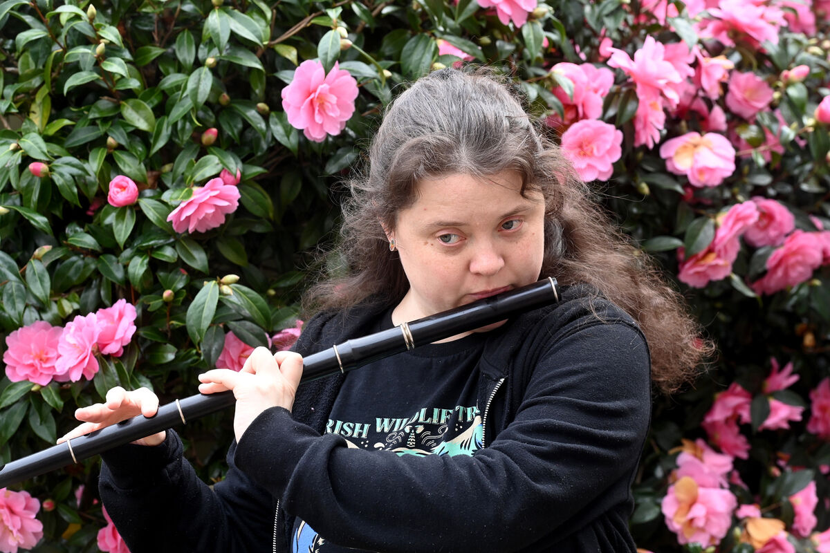  Irish speaker and flute player Nadia Dobrianska, from Ukraine, now living in Cork. Pic: Larry Cummins.