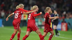 <p>LATE WINNER: Substitute Amalie Vangsgaard headed home a last-minute goal to give Denmark a winning start to their Women's World Cup. Pic: Paul Kane/Getty Images</p>