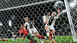 <p>DESPERATION: Morocco’s Zineb Redouani scores an own goal, the fifth for Germany, during their World Cup Group H clash in Melbourne on Monday. Pic: William West/Getty Images</p>