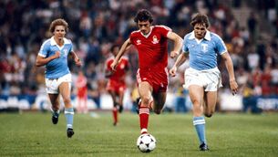 <p>RIP: Trevor Francis races through the Malmo defence during the 1979 European Cup Final between Malmo and Nottingham Forest at the Olympic Stadium in Munich, Germany. Pic: Allsport/Getty Images)</p>