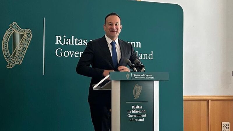 Taoiseach Leo Varadkar speaking to the media in Government buildings on Tuesday. Picture: Cillian Sherlock/PA Wire Taoiseach Leo Varadkar speaking to the media in Government buildings on Tuesday. Picture: Cillian Sherlock/PA Wire
