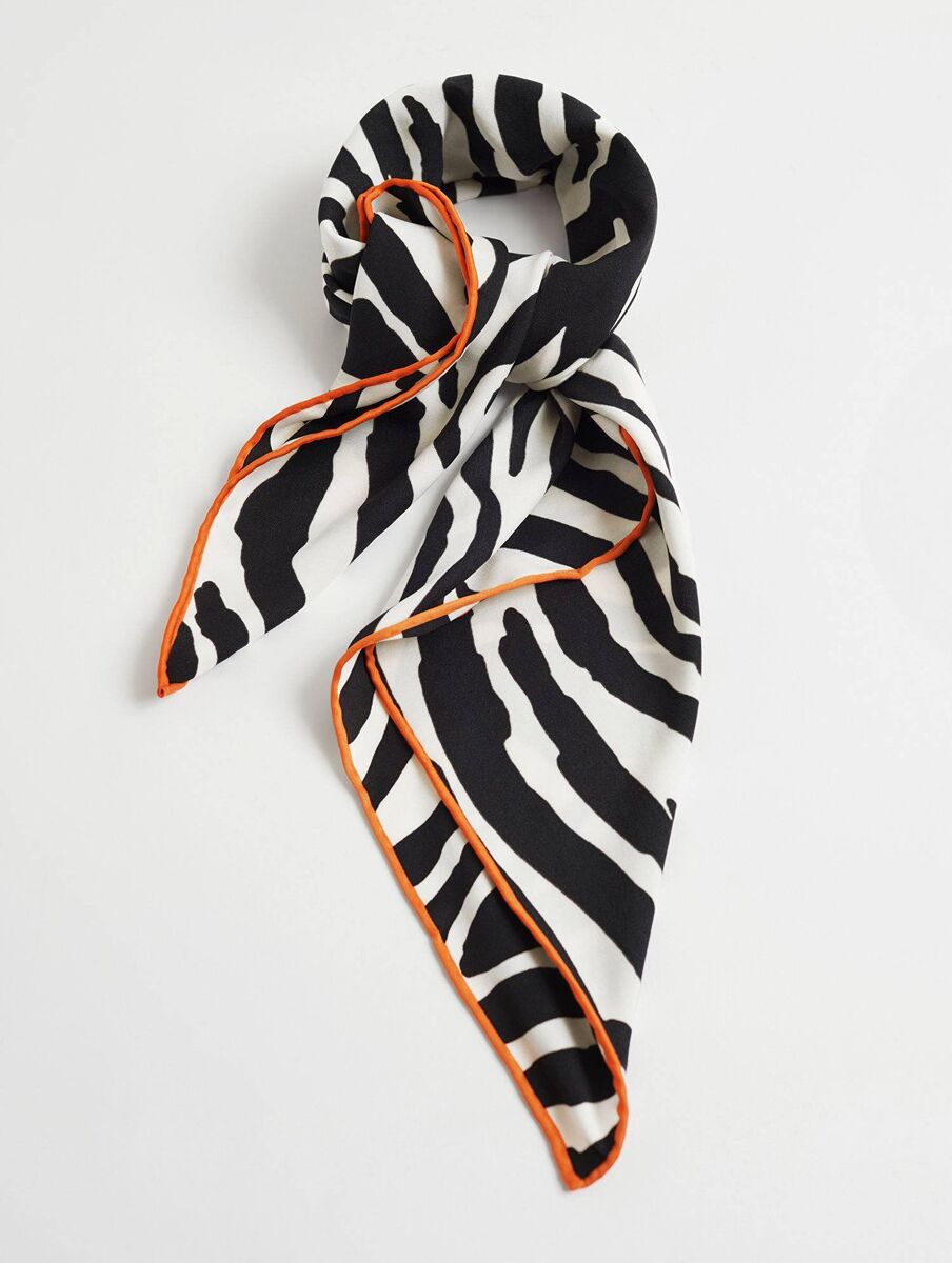 Zebra print square scarf, &amp; Other Stories, €35