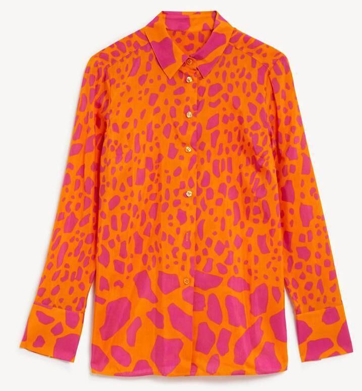 Jaeger Silk Blend Animal Print Shirt, M&amp;S, €155