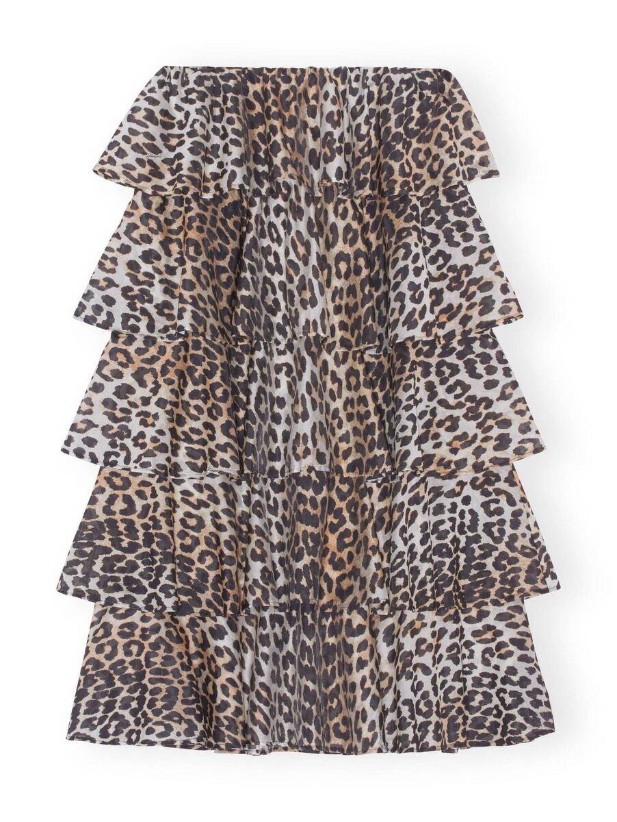 Sheer voile maxi flounce skirt, Ganni, €295