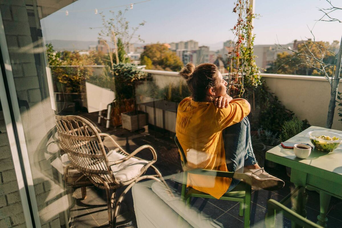 A balcony or terrace must be planning permission-compliant. At the very least, ensure it is structurally sound. File picture