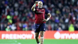 <p>EURO GOALS: Munster's Simon Zebo during the game. Pic: ©INPHO/Laszlo Geczo</p>