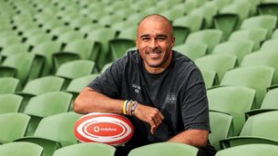 <p>APPY CAMPER: Simon Zebo at the launch of the new Vodafone 5G Stadium App. Pic Credit ©INPHO/Dan Sheridan</p>