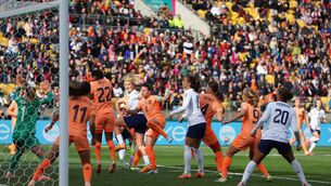 <p>EQUALISER: Lindsey Horan of USA heads to score her team's first goal during the FIFA Women's World Cup Australia &amp; New Zealand 2023 Group E match between USA and Netherlands. Pic: Buda Mendes/Getty Images</p>
