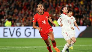 <p>ON THE RISE: Kika Nazareth of Portugal celebrates after scoring her team's second goal during the FIFA Women's World Cup Australia &amp; New Zealand 2023 Group E match between Portugal and Vietnam. Pic: Phil Walter/Getty Images</p>
