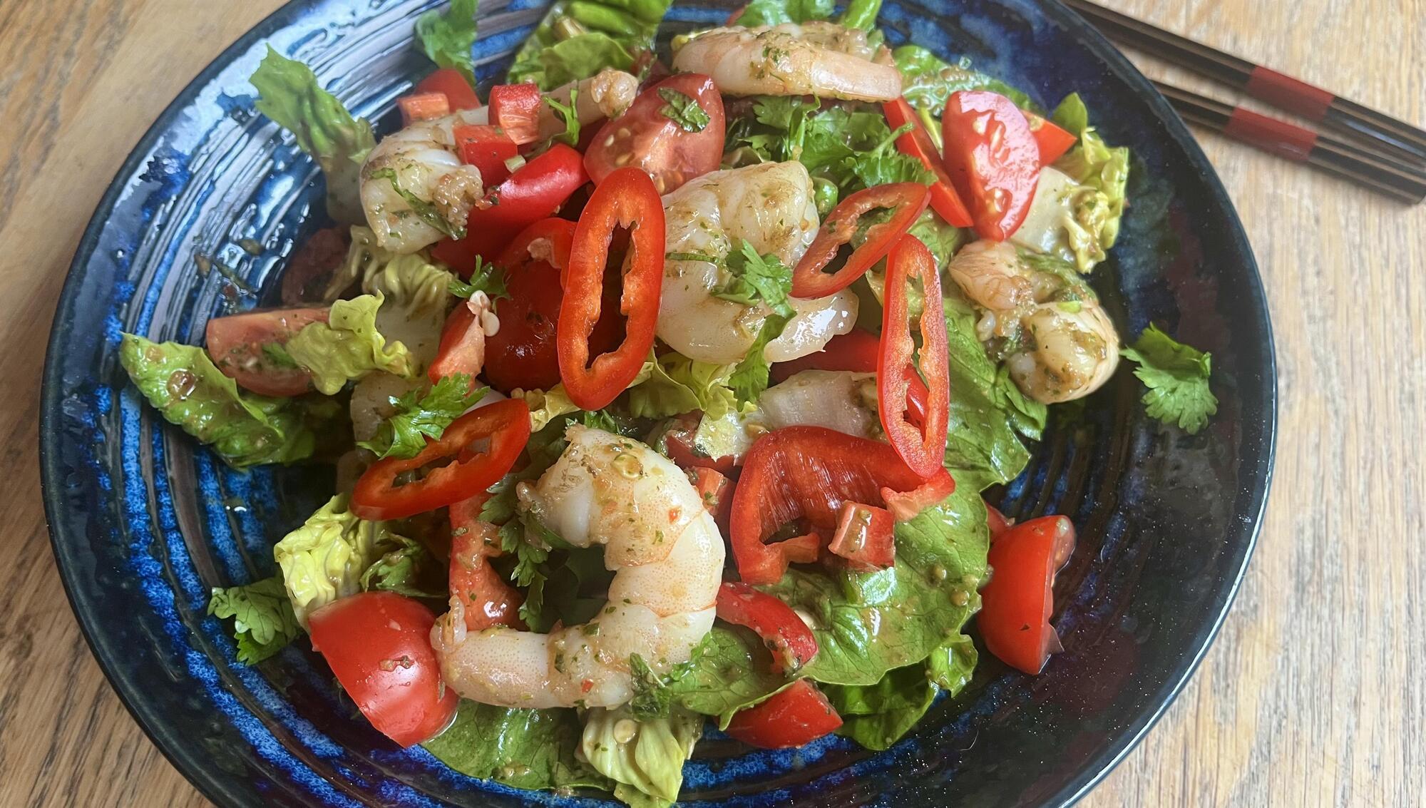 Colm O'Gorman: My spicy Thai king prawn salad is ready in twenty minutes