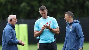 <p>FRESH CHALLENGE: Scott Bemand (right) was part of the successful England set-up. Phil Walter/Getty Images</p>
