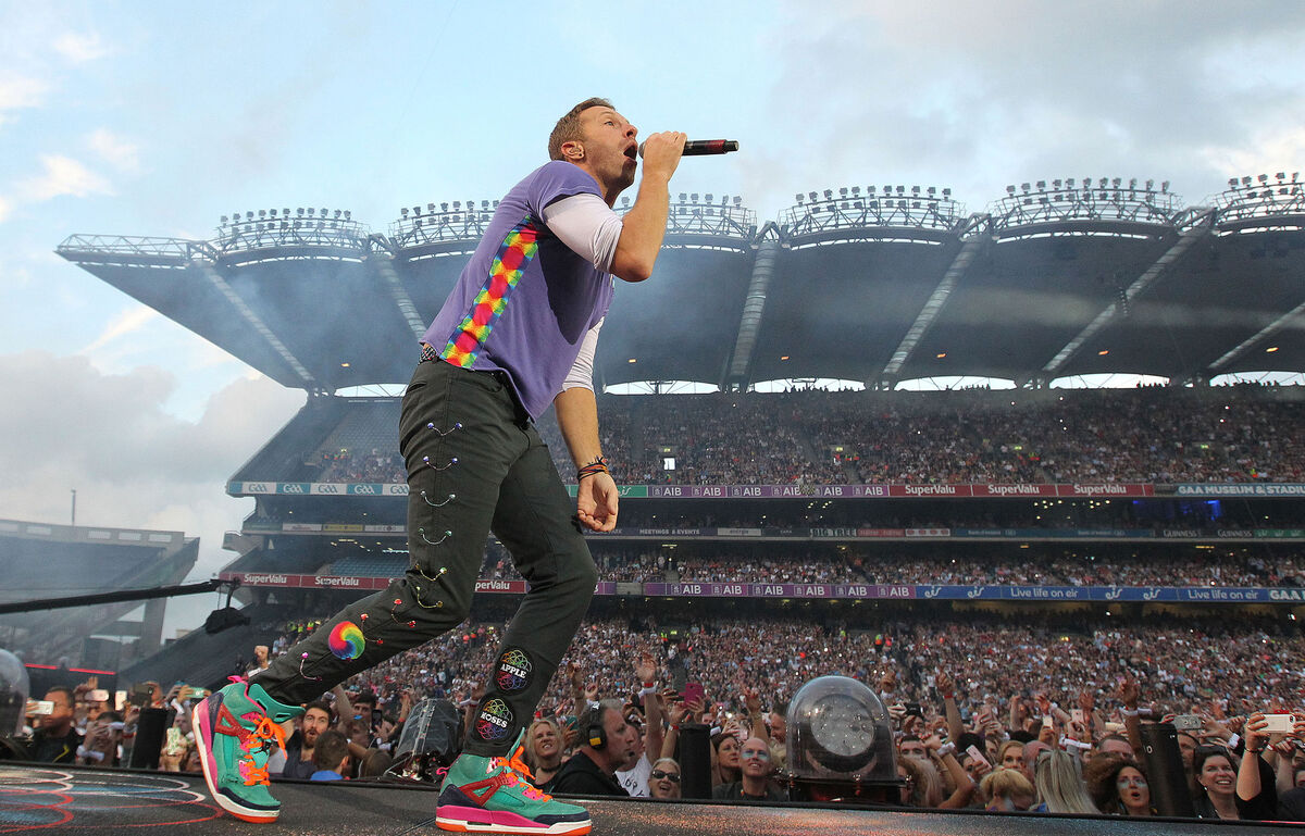 Coldplay performing at Croke Park. Picture: Stephen Collins/Collins Photos