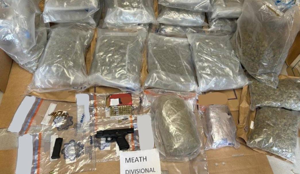 Gardaí seize semi-automatic pistol and ammunition after raid