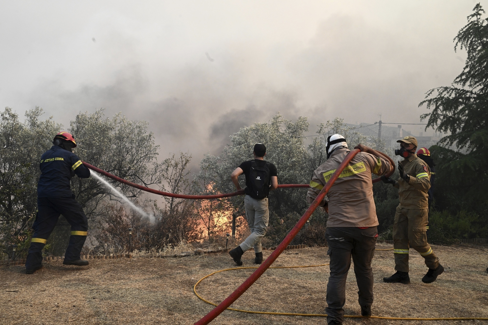 Wildfire triggers huge explosions at Greek air force ammunition depot