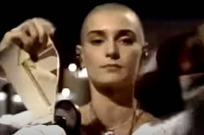 ‘No one knew what to do’ when Sinéad O’Connor ripped up Pope photo on TV: The inside story