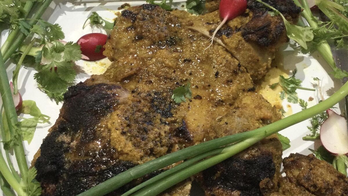 Madhur Jaffrey’s Butterflied Leg of Lamb