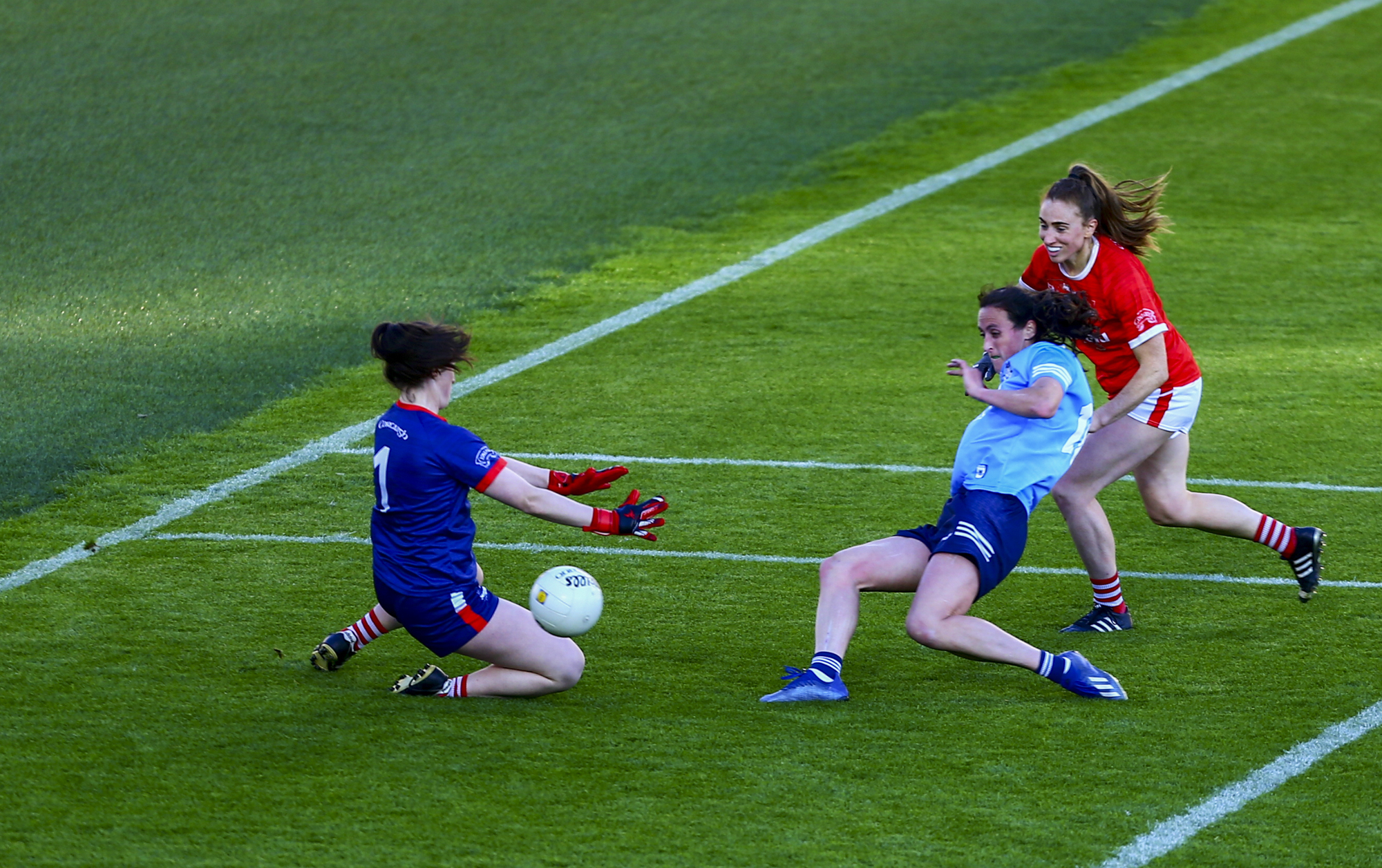 IN ACTION: Dublin's Hannah Tyrell scores past Martina O'Brien of Cork