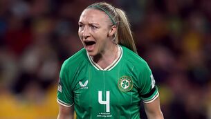 <p>GO OUT ON A HIGH: Louise Quinn wants to bow out of the World Cup with a win. Pic: Isabel Infantes/PA</p>