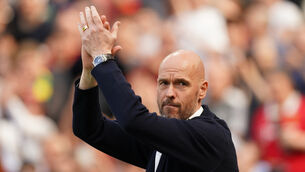<p>Manchester United head coach Erik ten Hag.  Picture: Martin Rickett/PA</p>