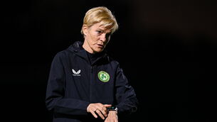 <p>NOT IMPRESSED: Manager Vera Pauw during a Republic of Ireland training session at Spencer Park in Brisbane, Australia, ahead of their final Group B match of the FIFA Women's World Cup 2023, against Nigeria. Pic: Stephen McCarthy/Sportsfile</p>