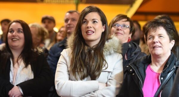 Louise and Marie Lordan, Enniskeane enjoying the screening of the final episode of The YoungOffenders TV series at The English Market Cork on Saturday 10th March 2018. Picure: Larry Cummins.