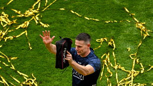 <p>GOLDEN MOMENTS: Dublin goalkeeper Stephen Cluxton celebrates after the win over Kerry at Croke Park. Picture: Daire Brennan/Sportsfile</p>