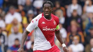 <p>Axel Disasi is set to leave Monaco for Chelsea after the two sides agreed a fee for the France defender (Tim Goode/PA)</p>