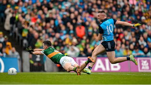 <p>GAMECHANGER: Dublin's Paddy Small scores the crucial goal - with the aid of a Paul Murphy deflection, in the 46th minute at Croke Park. </p>
