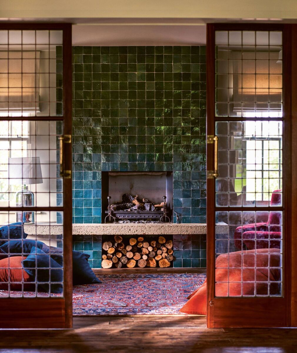 An eclectic interior from Living Comfortably Now. 