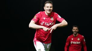 <p>THE GANG GET A STRIKER: Paul Mullin (pictured) will convalesce at the American home of the club’s co-owner Rob McElhenney after puncturing a lung (Martin Rickett/PA)</p>