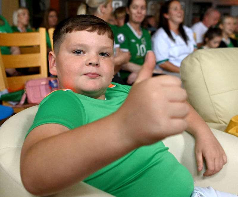 William White watching today's game. Picture: Eddie O'Hare