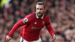 <p>HARNESSING THE PAIN: Luke Shaw says Manchester City’s treble win hurt a lot. Pic: Nick Potts/PA</p>