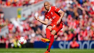 <p>ON THE MOVE: Fabinho has left Liverpool to move to Saudi Arabia. Pic: Peter Byrne/PA</p>
