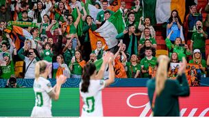 <p>HOMECOMING: Republic of Ireland supporters after the match between Ireland and Nigeria at Brisbane Stadium. Photo by Stephen McCarthy/Sportsfile</p>