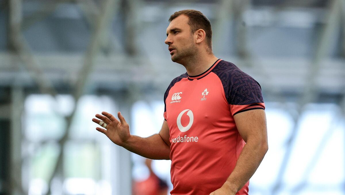 Tadhg Beirne during training. Pic Credit ©INPHO/Ben Brady