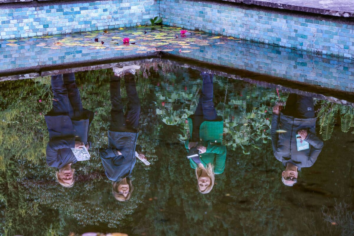 (Left to right) Joe Kelly, 'The Good Room Presents' Curator', Kate Smyth, Bantry Book Store, Head of Heritage at the Office of Public Works (OPW) Rosemary Collier, and acclaimed Irish writer Cónal Creedon on Garnish Island for the launch. Picture: Valerie O'Sullivan
