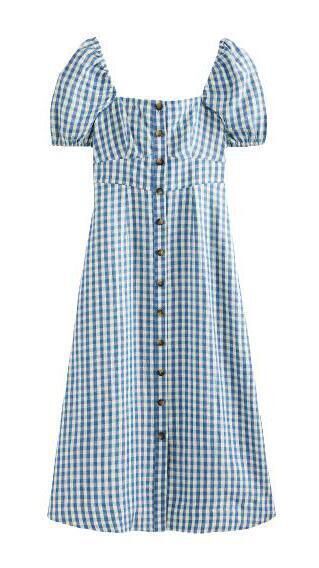 Square Neck Linen Midi Dress, Boden, €175