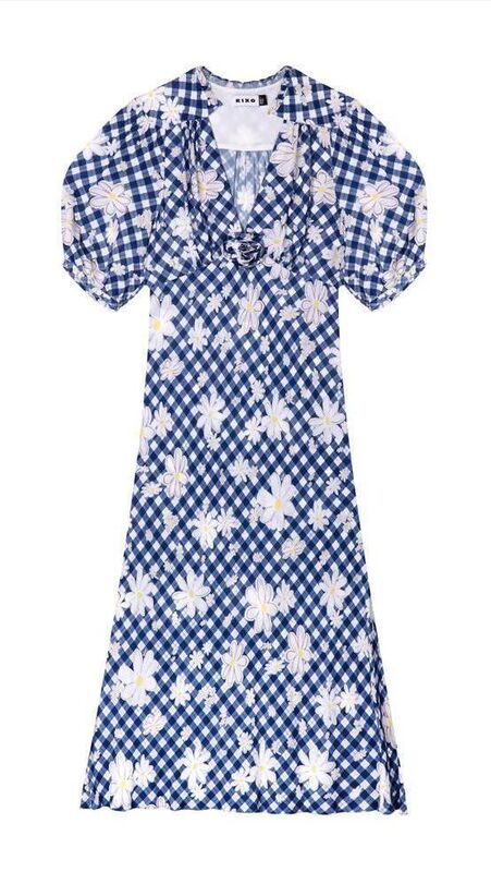 Nicolette rosette gingham midi dress, Rixo, €345