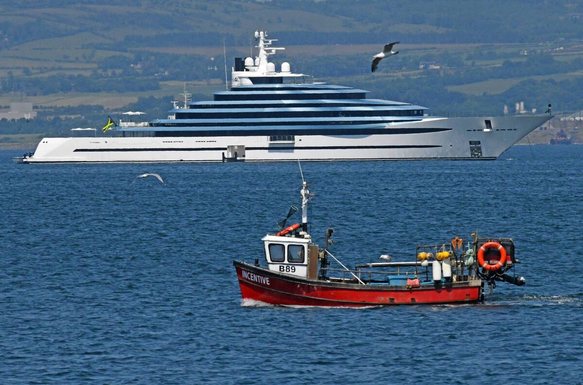 Superyacht Kaos, owned by Walmart heiress Nancy Walton Laurie Pic: Alan Lewis/PhotopressBelfast