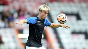 <p>FORWARD THINKING: Rasmus Hojlund has completed his medical with Manchester United (Nigel French/PA)</p>