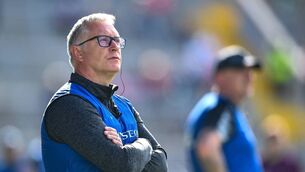 <p>BOSS: Waterford manager Sean Power during the Munster Senior Camogie Championship match between Waterford and Tipperary at Páirc Uí Chaoimh in Cork. Pic: David Fitzgerald/Sportsfile</p>