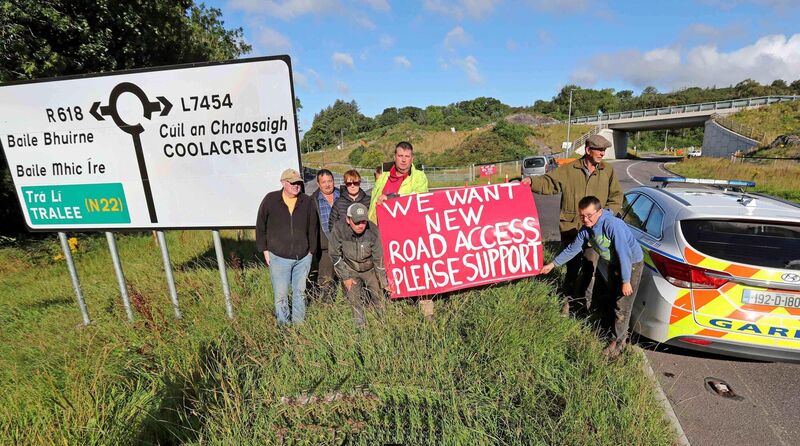 Protesters at Carrigaphooka, near Macroom, Co Cork. Picture: Jim Coughlan