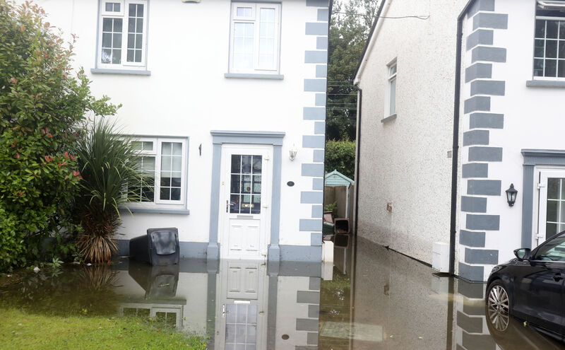 Flood houses in the Castle Court estate in the Clontarf area. Picture: Leah Farrell/© RollingNews.ie